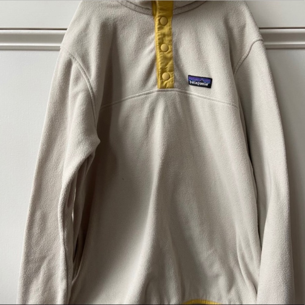 Cream Patagonia Quarter Snap Up